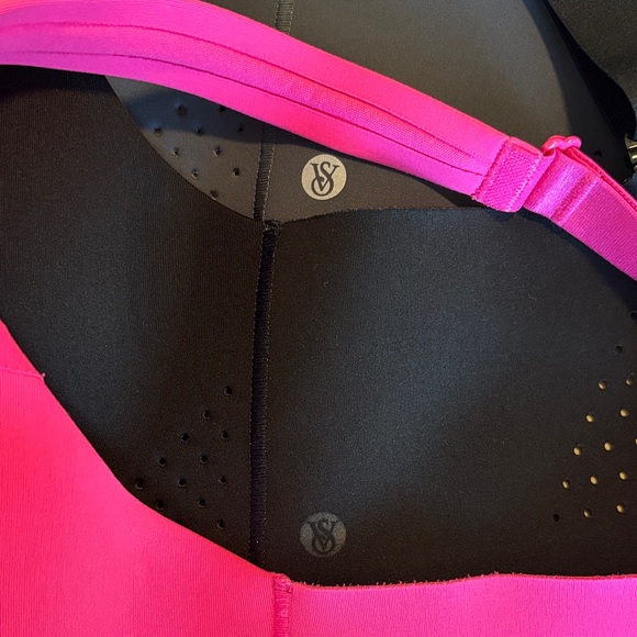 Seamless Pink, Grey, and Black Victoria Secret Sports Bra Set - Picture 2 of 13